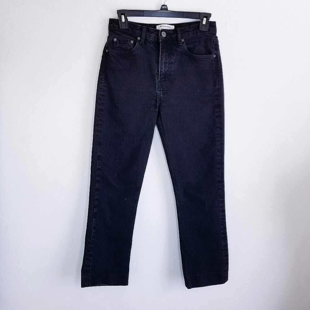 Reformation | Straight Leg Black Wash Jean's 26